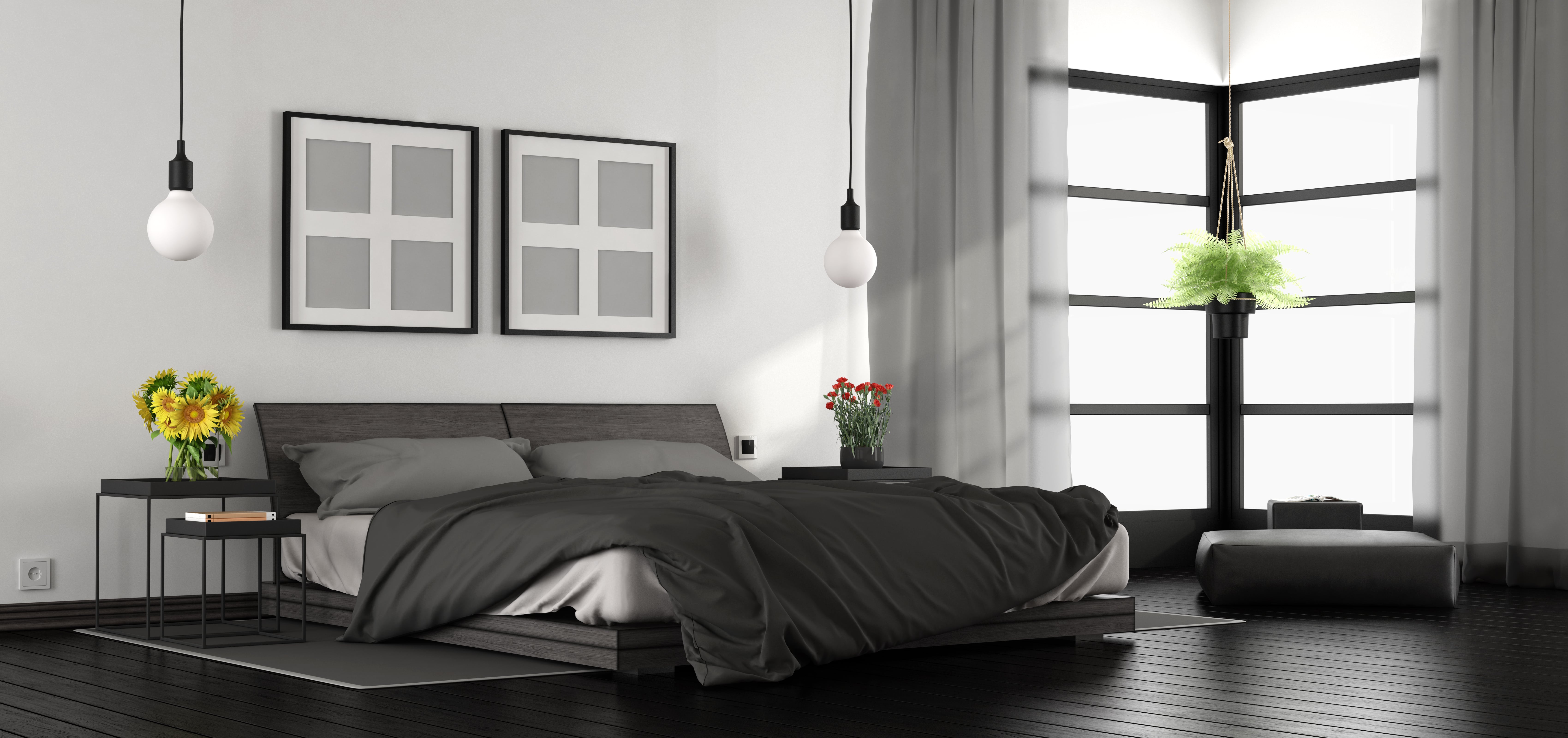 Waterview apartment bedroom
